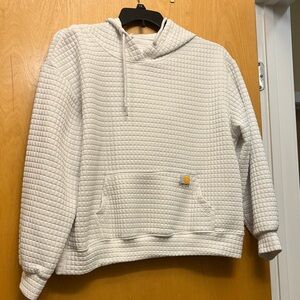 Carhartt White Quilted Hoodie